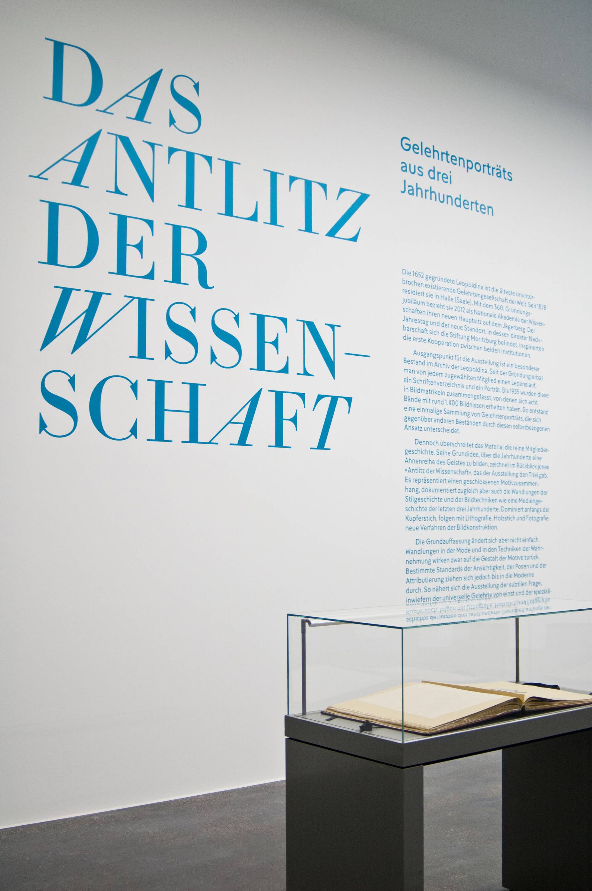 Ausstellungsgrafik »Das Antlitz der Wissenschaft« für die Leopoldina – Nationale Akademie der Wissenschaften, Halle