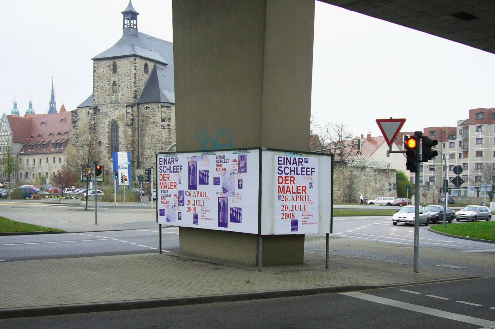 Visuelle Identität zur Ausstellung »Einar Schleef – Der Maler« für das Kunstmuseum Moritzburg, Halle