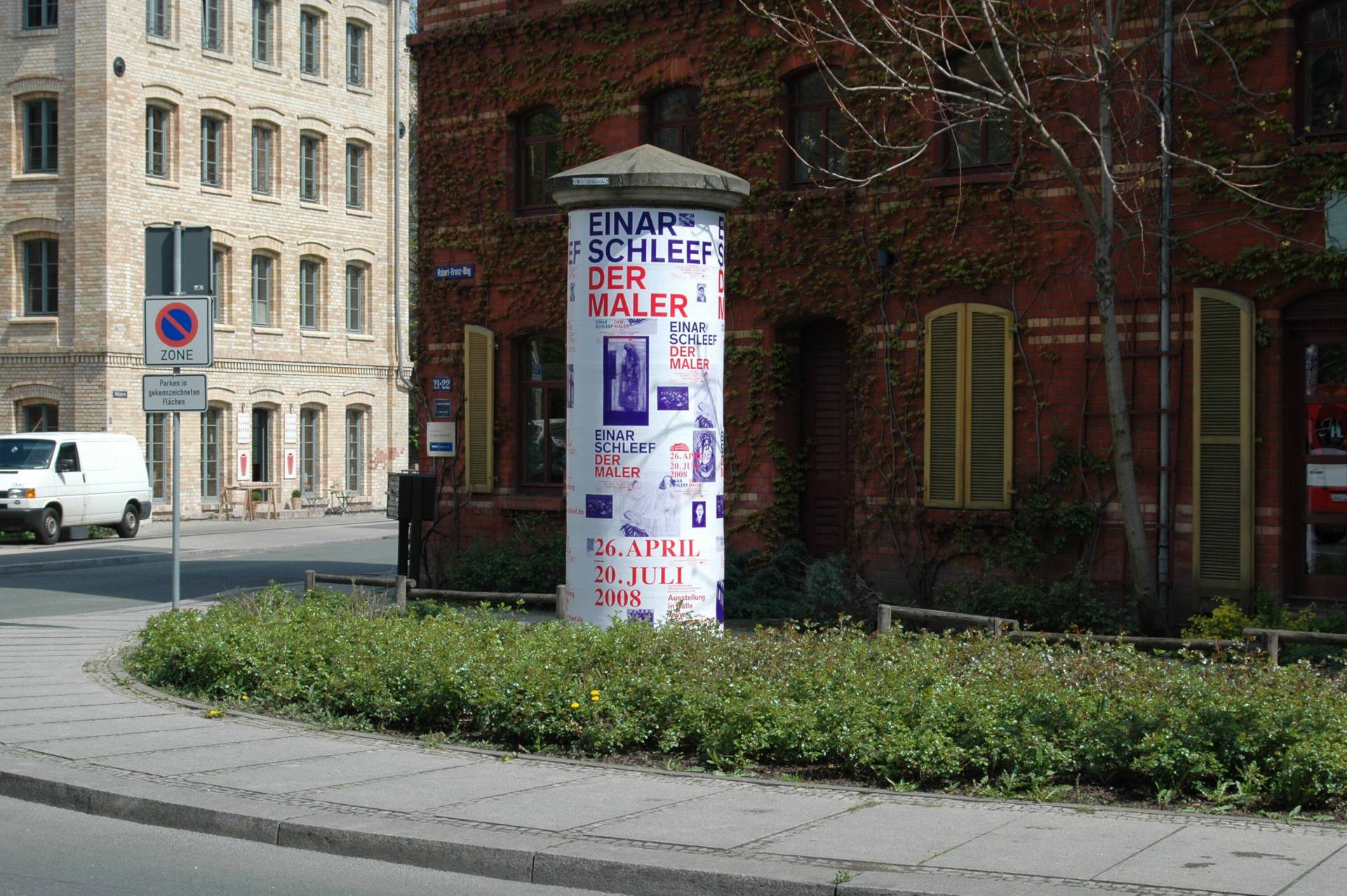 Visuelle Identität zur Ausstellung »Einar Schleef – Der Maler« für das Kunstmuseum Moritzburg, Halle