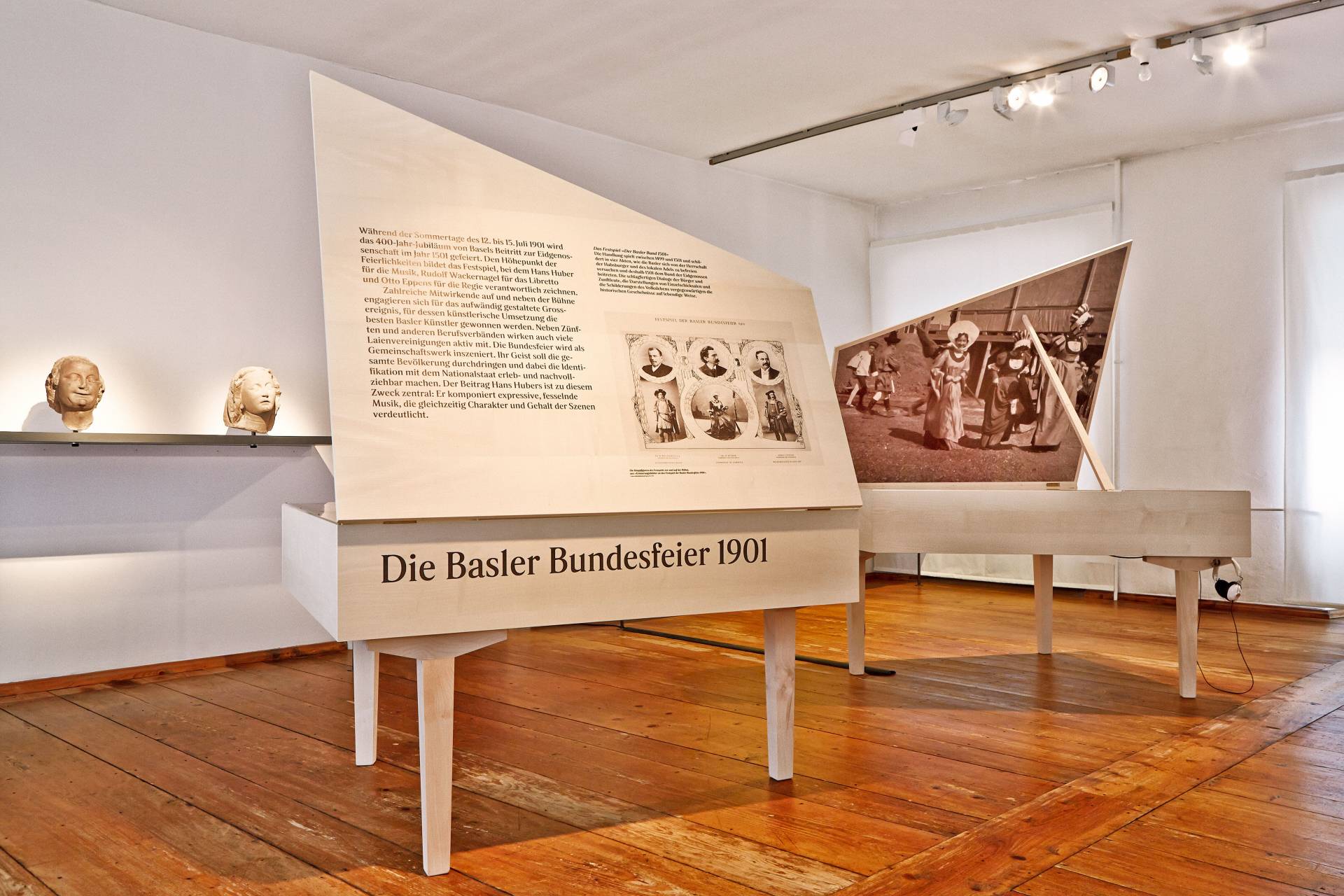 Ausstellungsgrafik »Hans Huber und das Basler Musikleben um 1900« für das Museum Kleines Klingental, Basel
