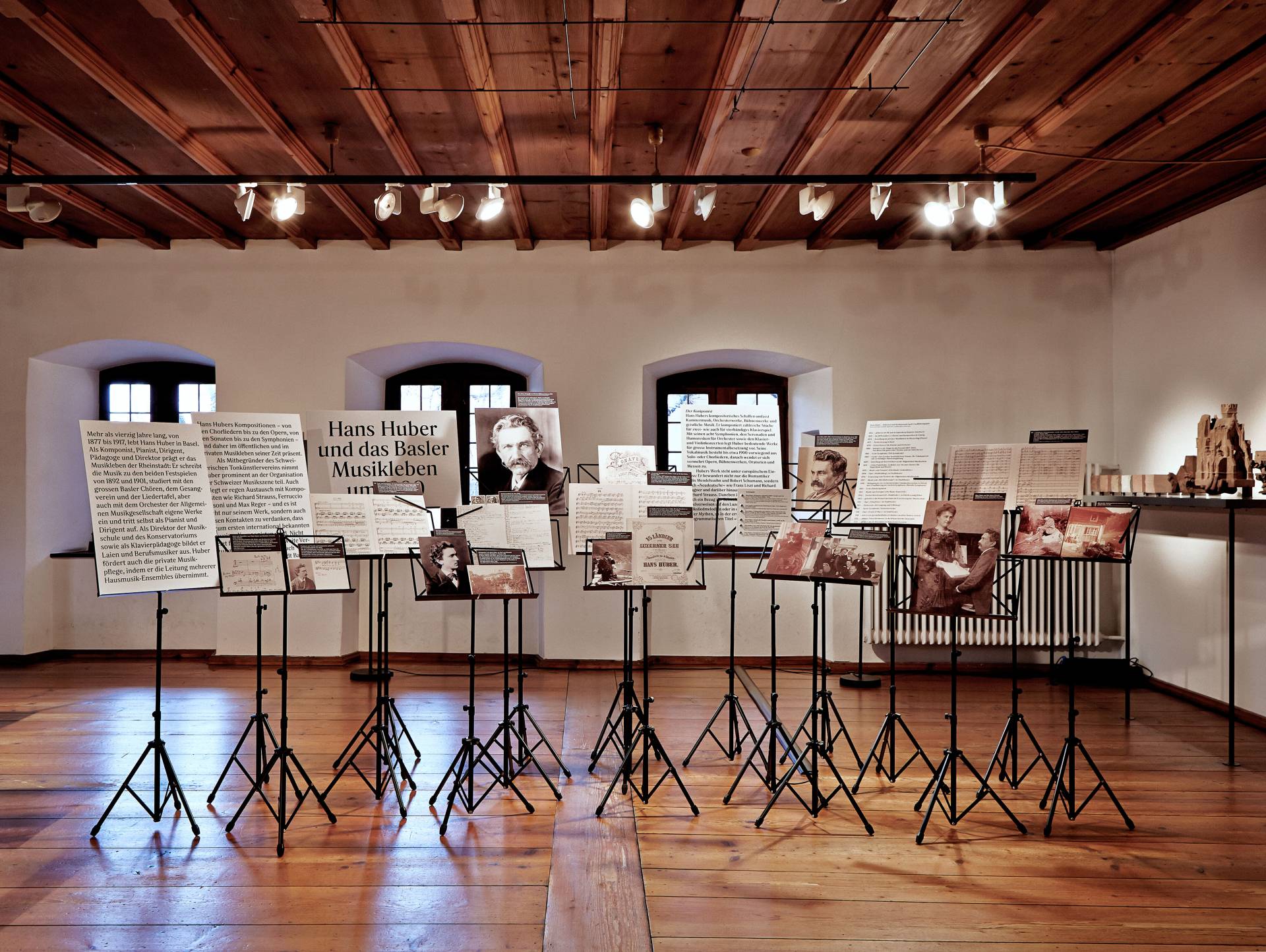 Ausstellungsgrafik »Hans Huber und das Basler Musikleben um 1900« für das Museum Kleines Klingental, Basel