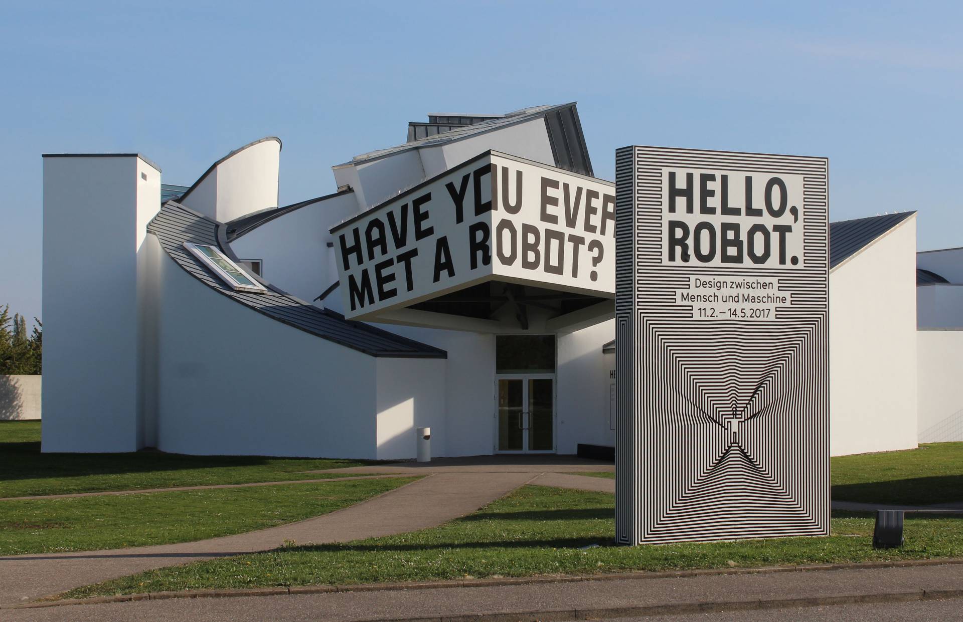 Ausstellungsgrafik »Hello, Robot – Design zwischen Mensch und Maschine« für das Vitra Design Museum, Weil am Rhein