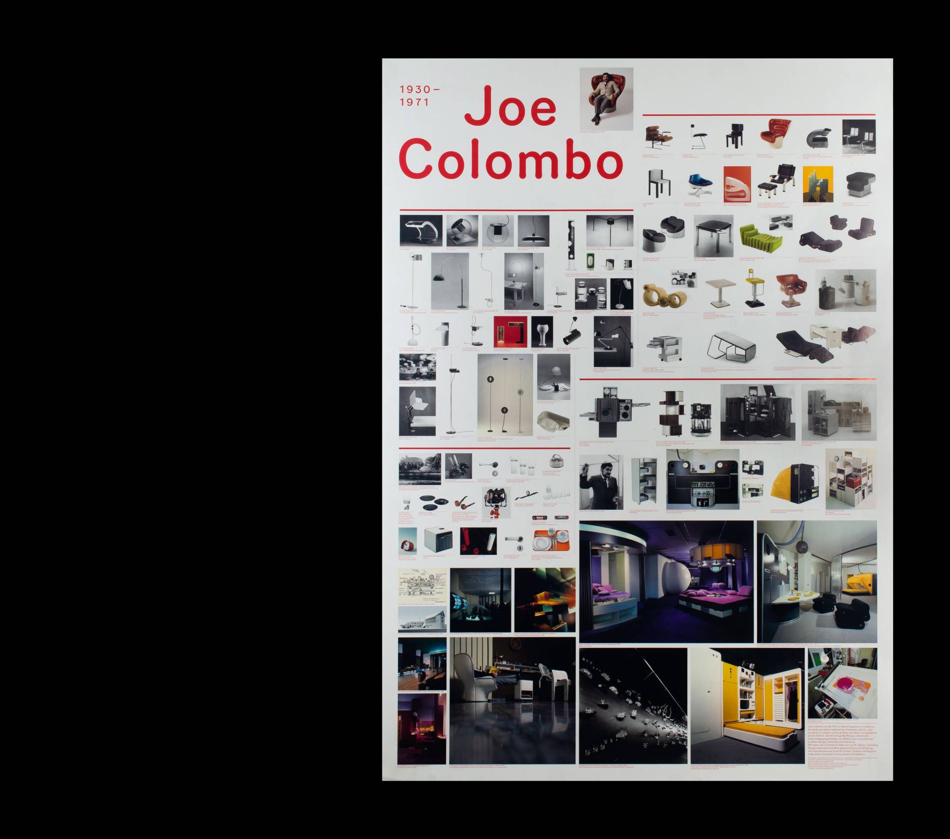 Visuelle Identität zur Ausstellung »Joe Colombo – Design und die Erfindung der Zukunft« für das Grassi Museum für Angewandte Kunst, Leipzig