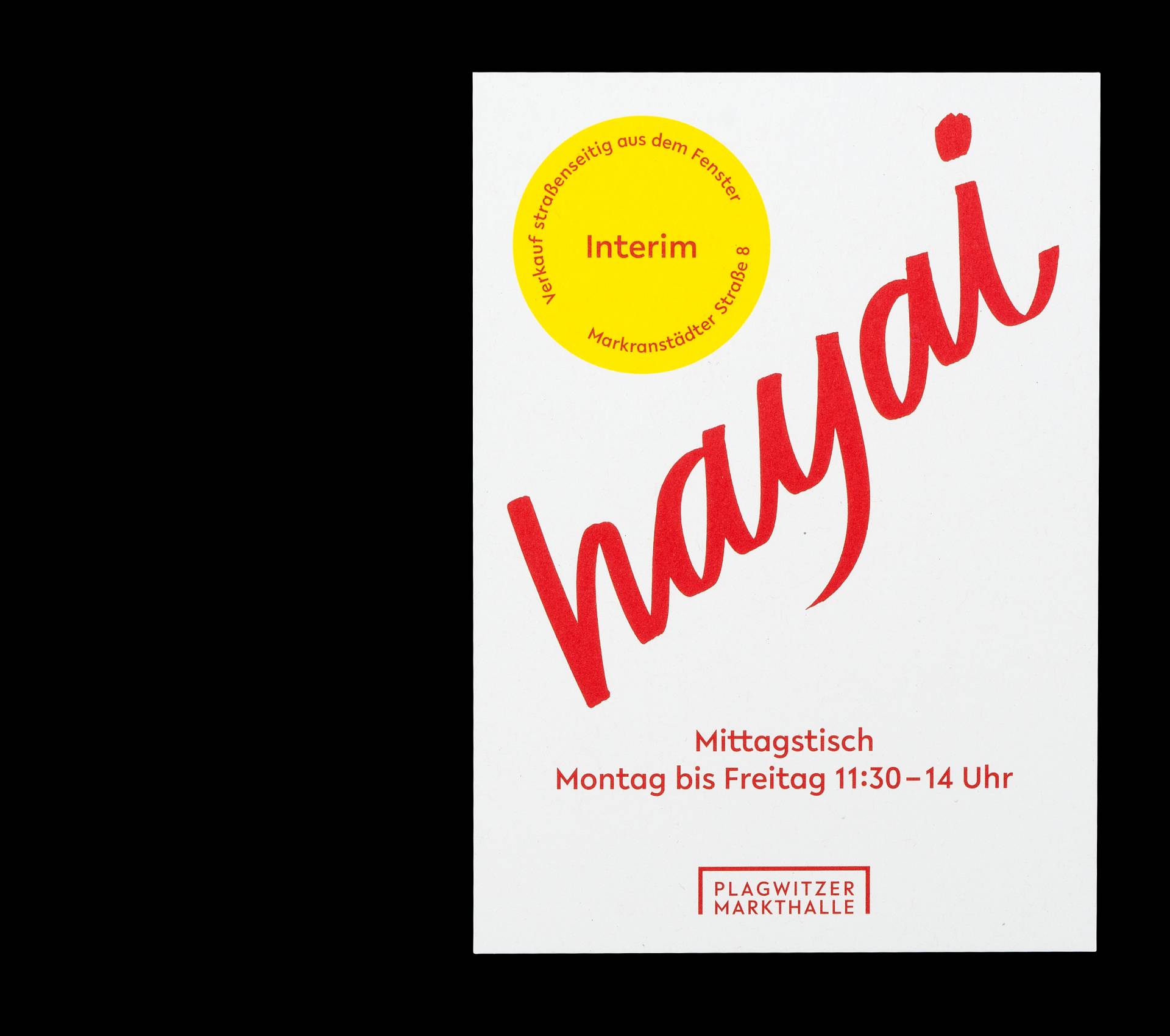 Keyvisual »Hayai« für die Plagwitzer Markthalle