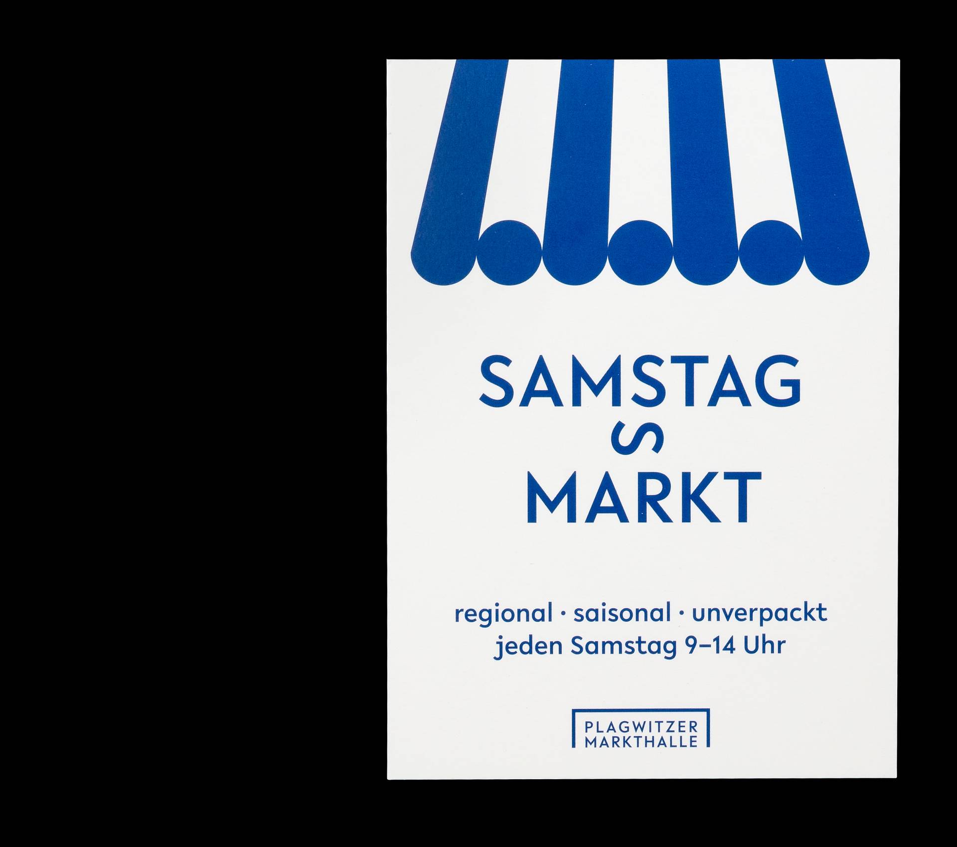 Keyvisual »Samstagsmarkt« für die Plagwitzer Markthalle