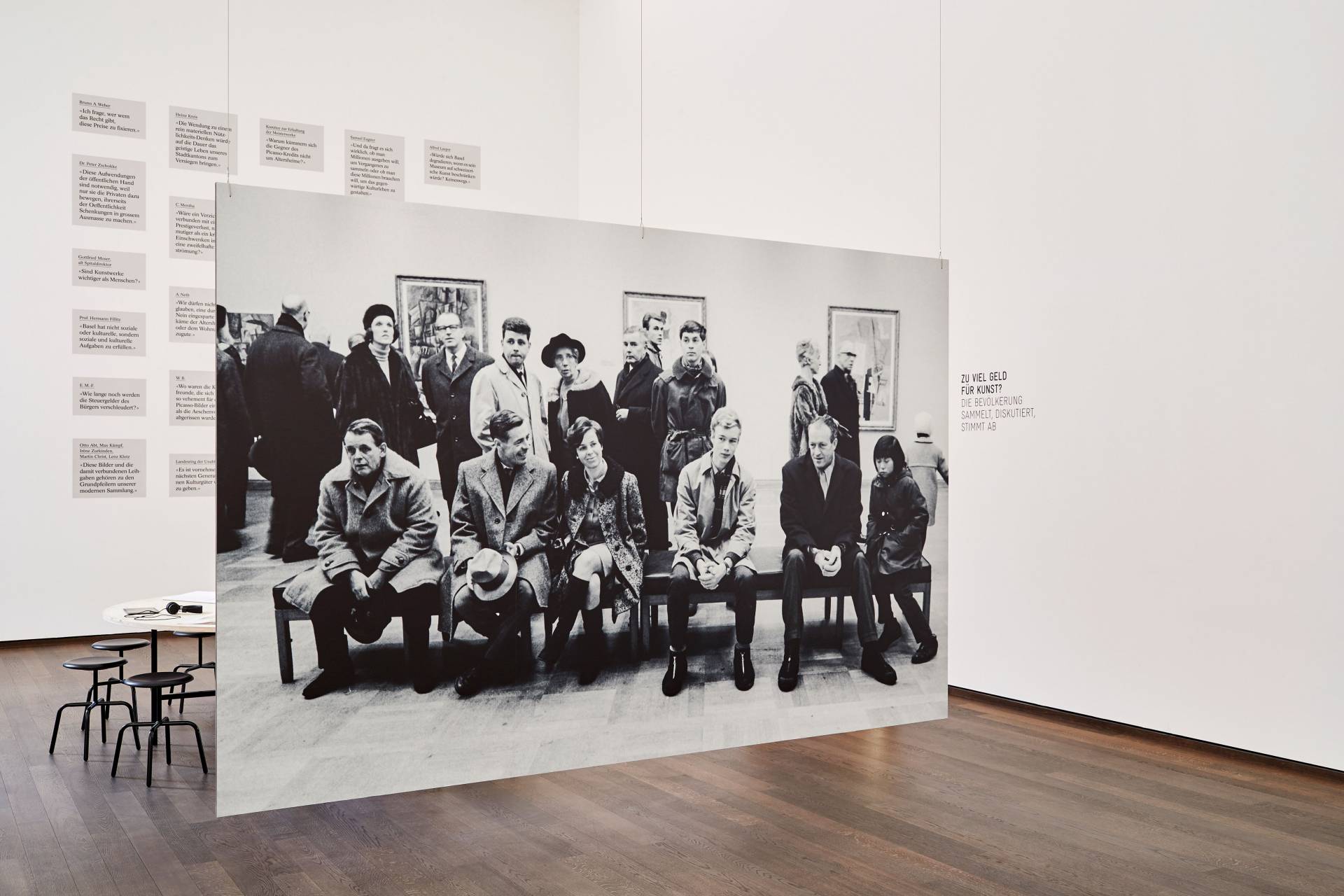 Ausstellungsgrafik »Kunst. Geld. Museum. 50 Jahre Picasso Story« für das Kunstmuseum Basel