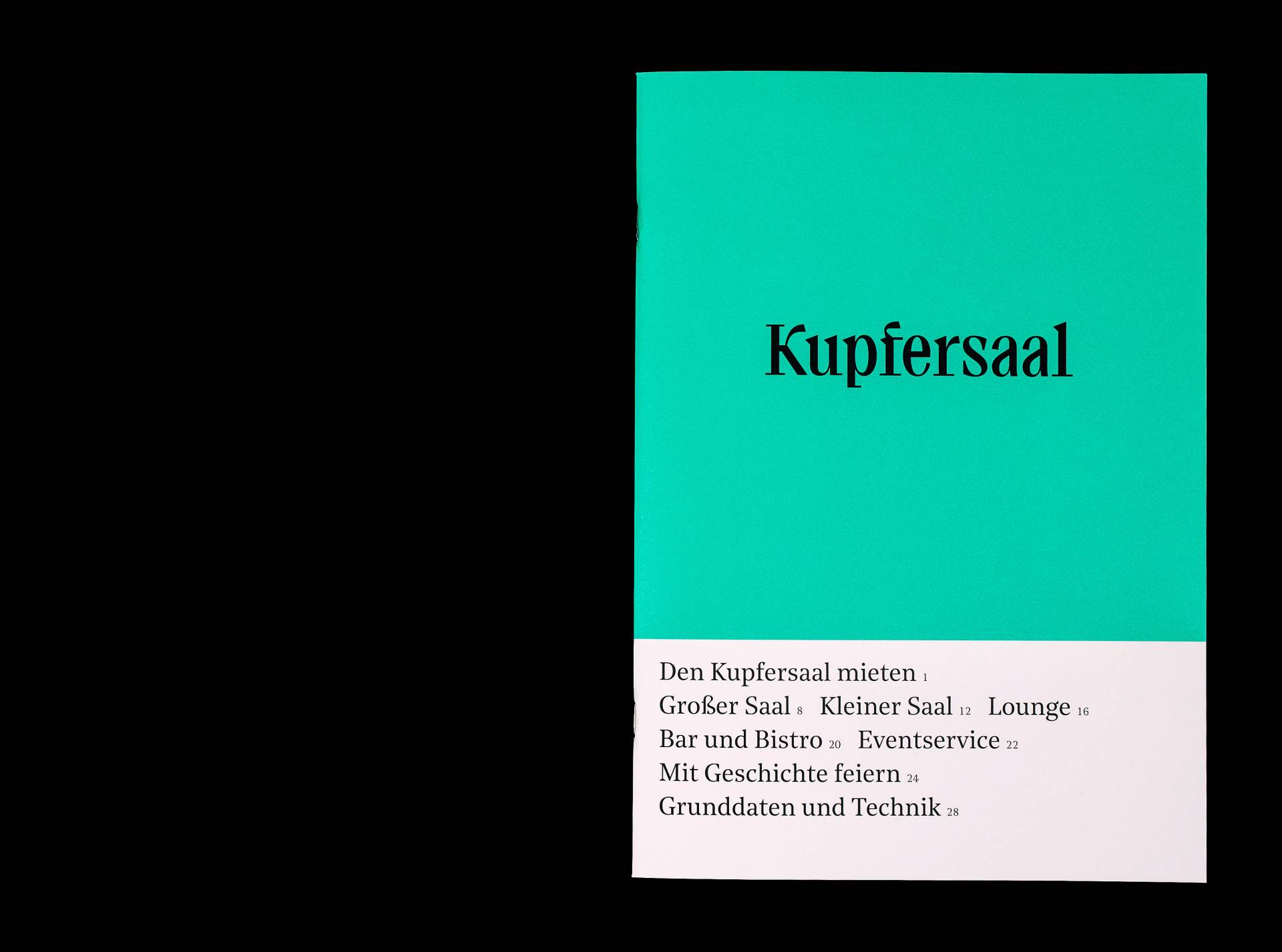 Visuelle Identität für den Kupfersaal in Leipzig
