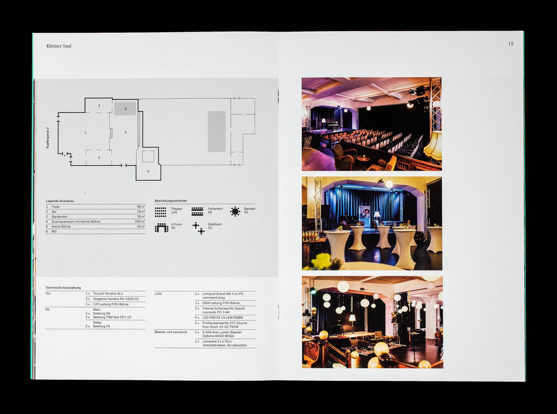 Visuelle Identität für den Kupfersaal in Leipzig