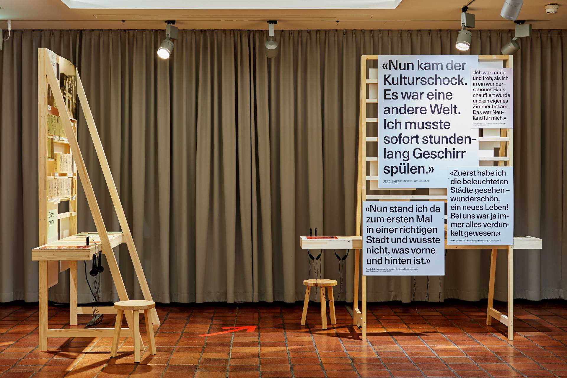 Ausstellungsgrafik »Magnet Basel – Migration im Dreiländereck« für das Team Stratenwerth, Basel