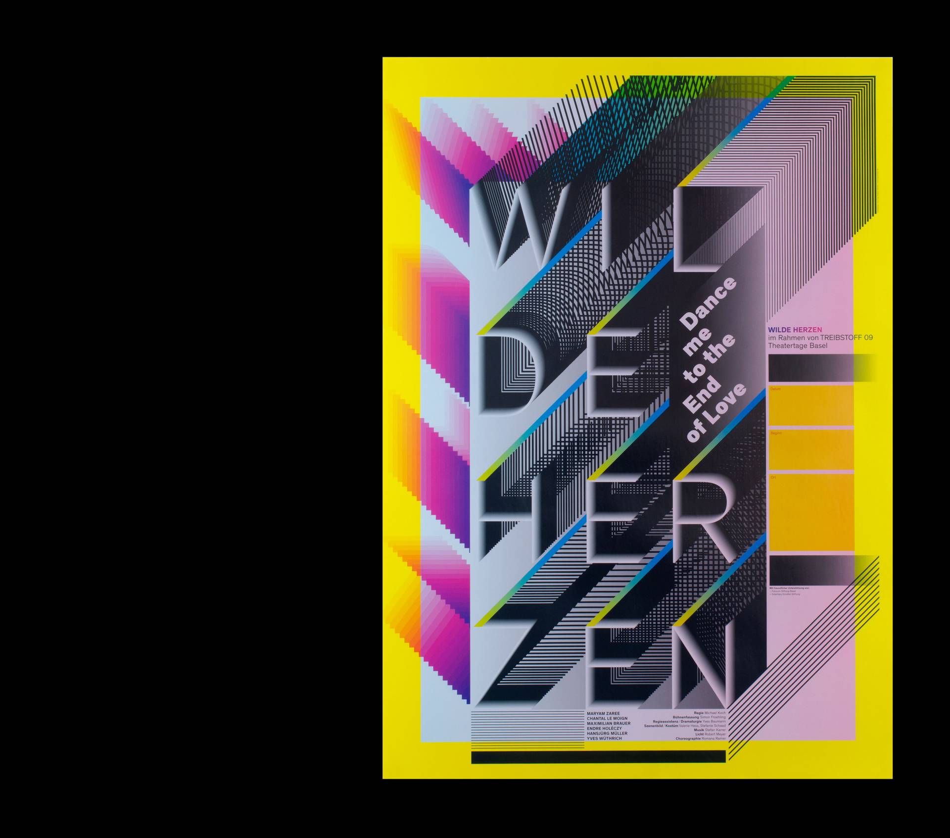 Visuelle Identität zum Theaterstück »Wilde Herzen« für den Regisseur Michael Koch