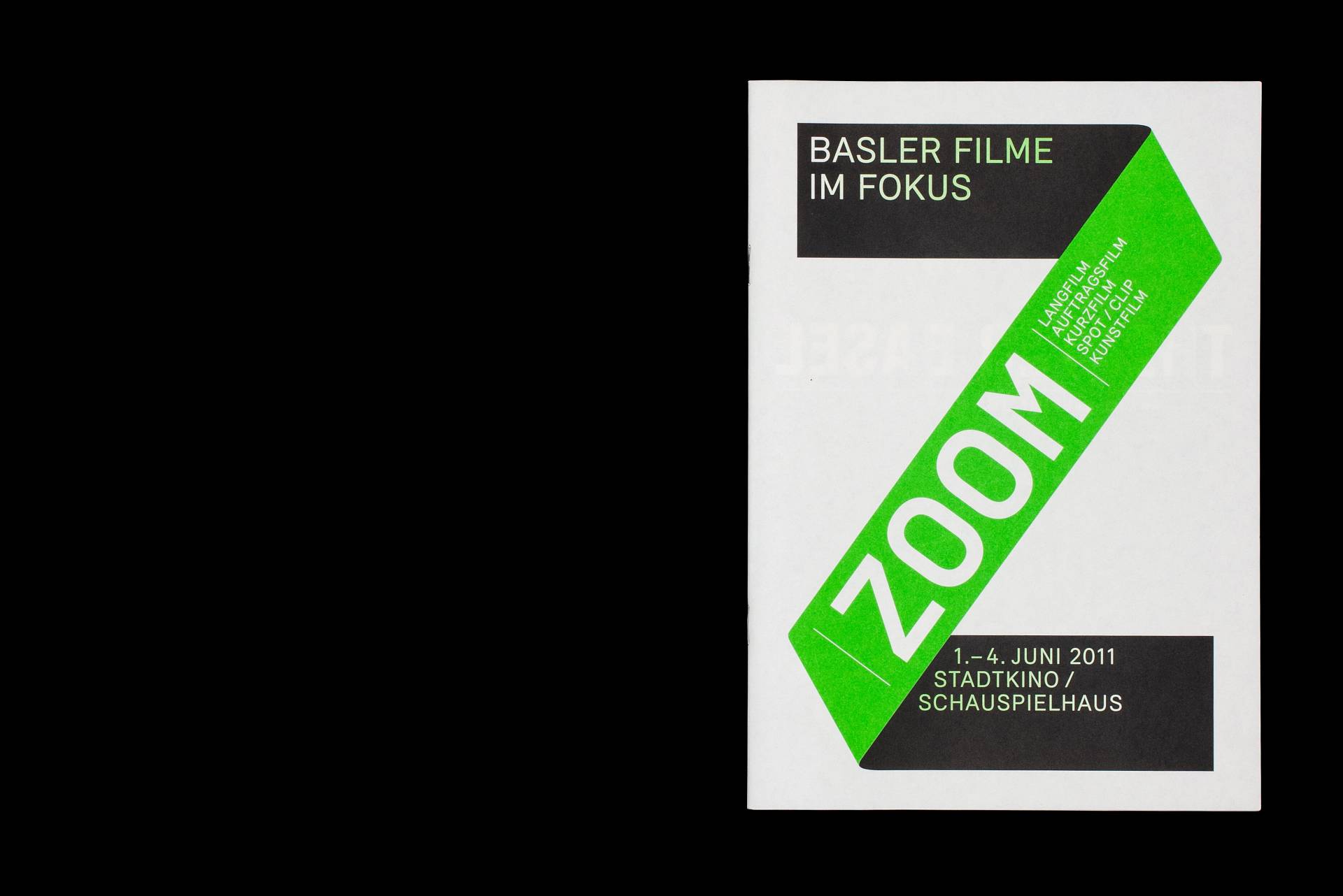 Visuelle Identität »Zoom – Basler Filme im Fokus« für Balimage, Basel